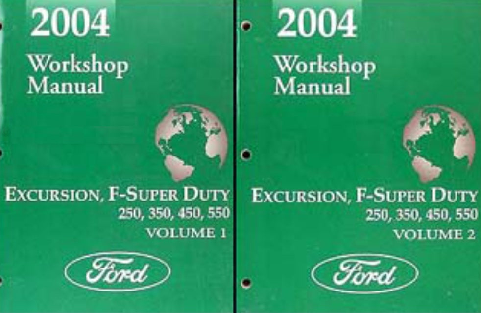 2004 Ford F-Super Duty Shop Manual USB F-250 350-550 Serviço de Excursão Pickup -
