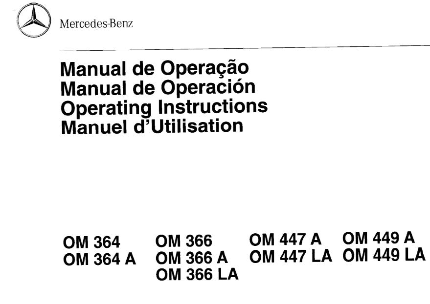 Manual de Operacao motor OM364 OM366 OM447 OM449