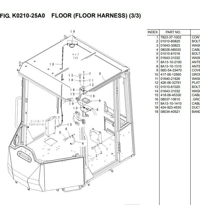 catálogo de peças komatsu - WA320 - Serie 6- WA320PZ-6 INGLES
