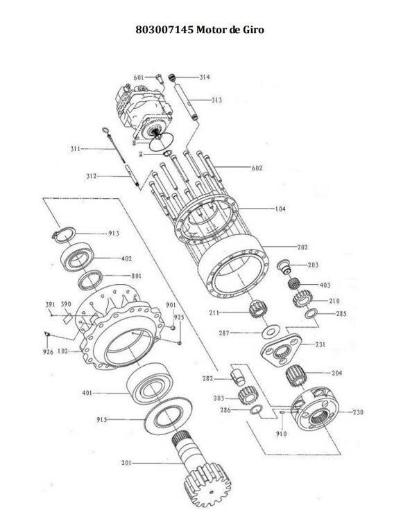 Catálogo de peças XCmg XE215 BR