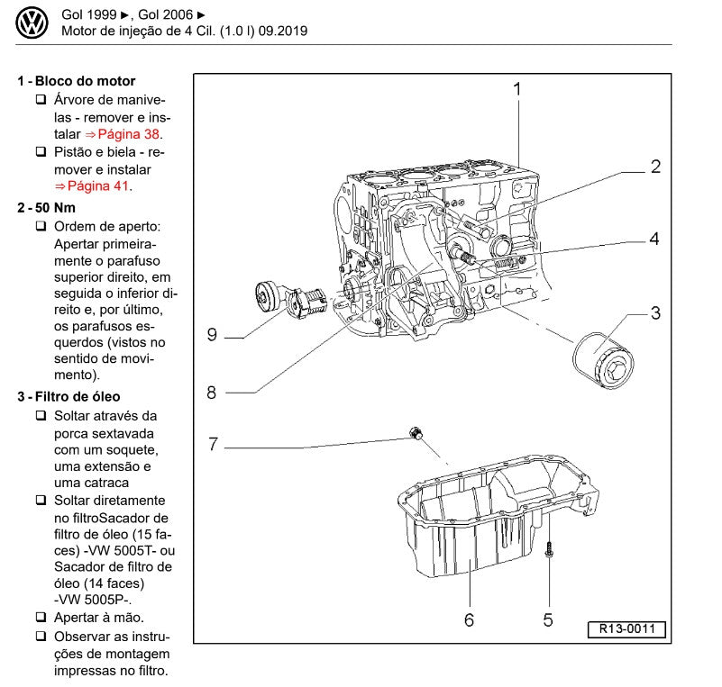 Manual De Serviços Reparação + motor Gol G4 1.0 ea111