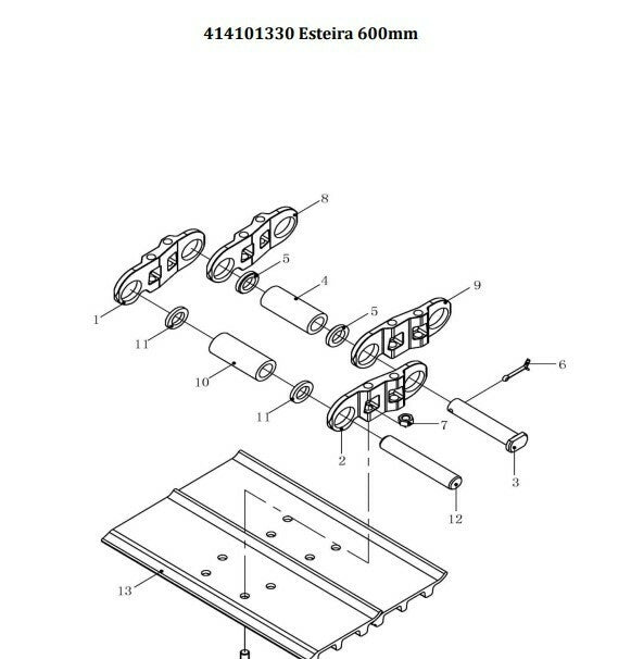 Catálogo de peças XCmg XE215 BR