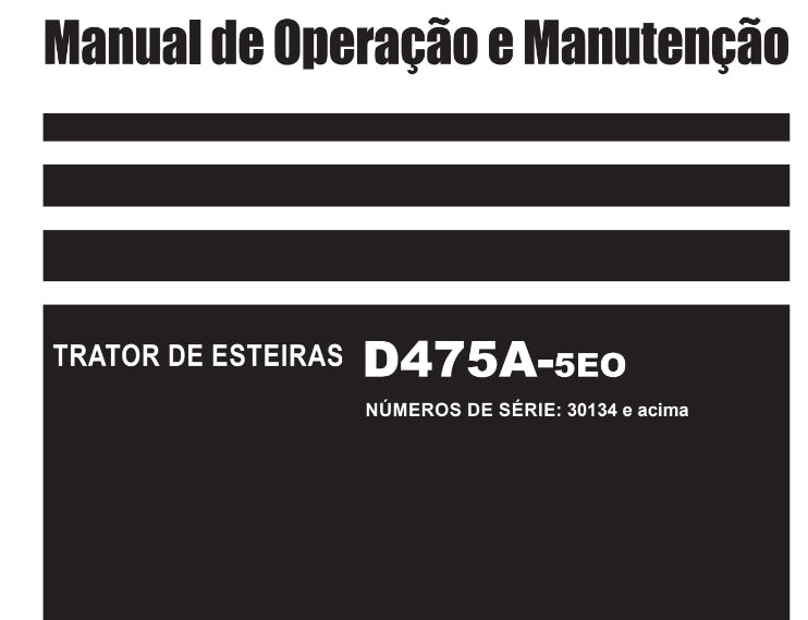 Manual De Operação E Manutenção Trator D475a
