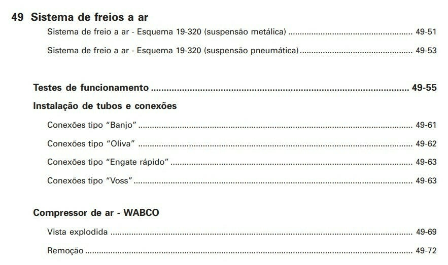 Manual de serviço constellation Sistema de Freios