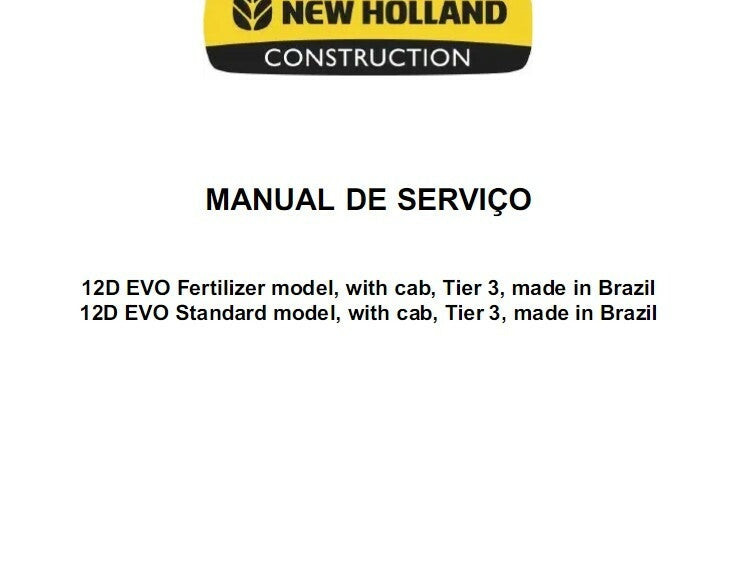MANUAL DE SERVIÇO OFICINA Pá-carregadeira 12D EVO