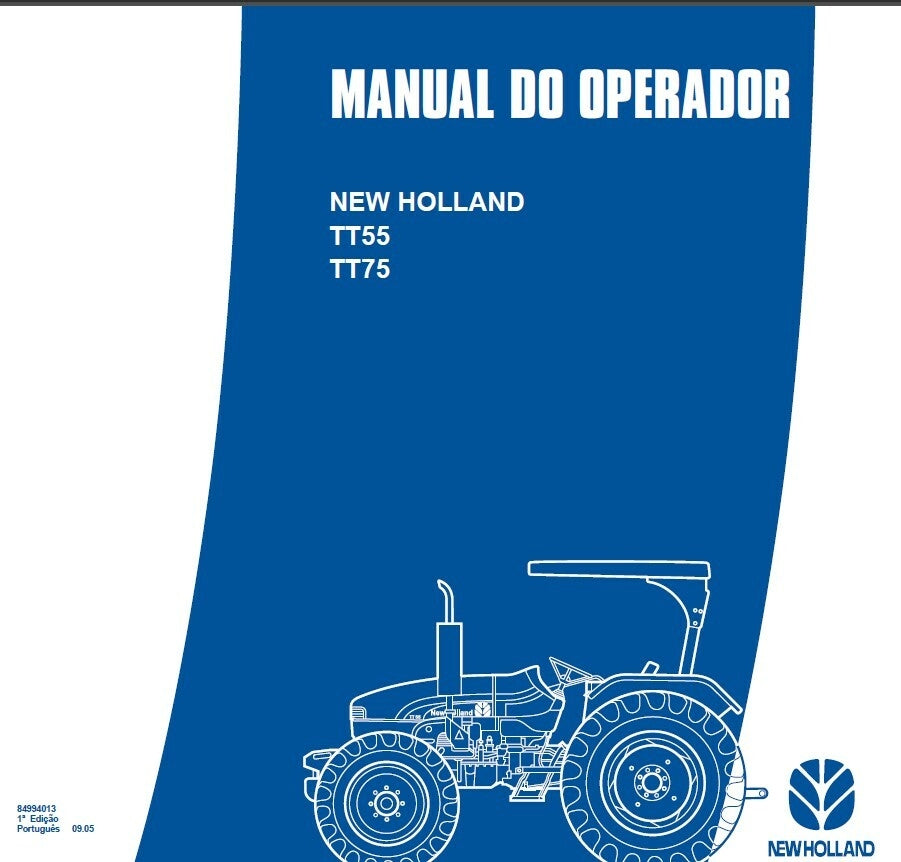 Manual de operação manutenção new holland TT55 TT75