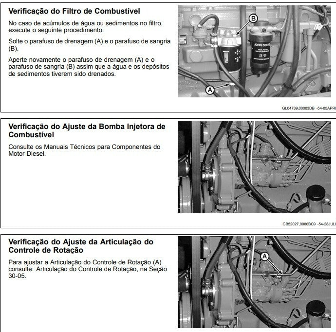 Manual De Reparos Tratores Oficina O6165j E 6180j