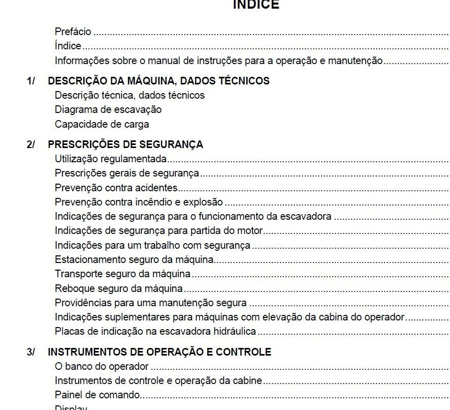 Manual de Operacao e Manutencao R944B Liebherr