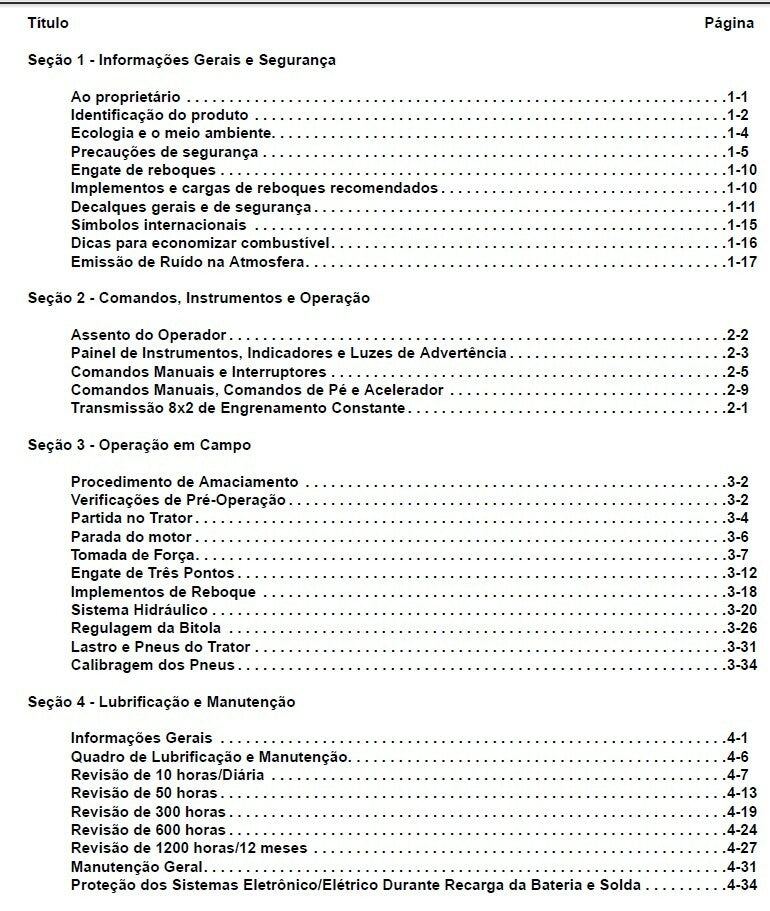 Manual de operação manutenção new holland TT55 TT75
