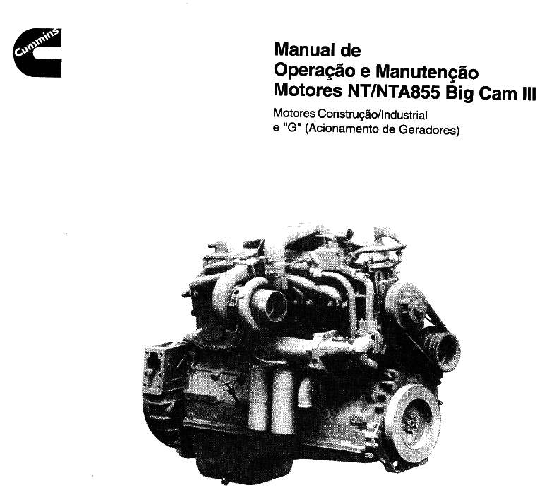 Manual De operação e manutencao Motor Cummins NT NTA - 855 big