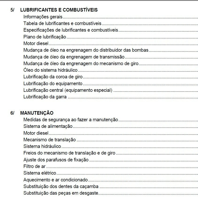 Manual de Operacao e Manutencao R944B Liebherr