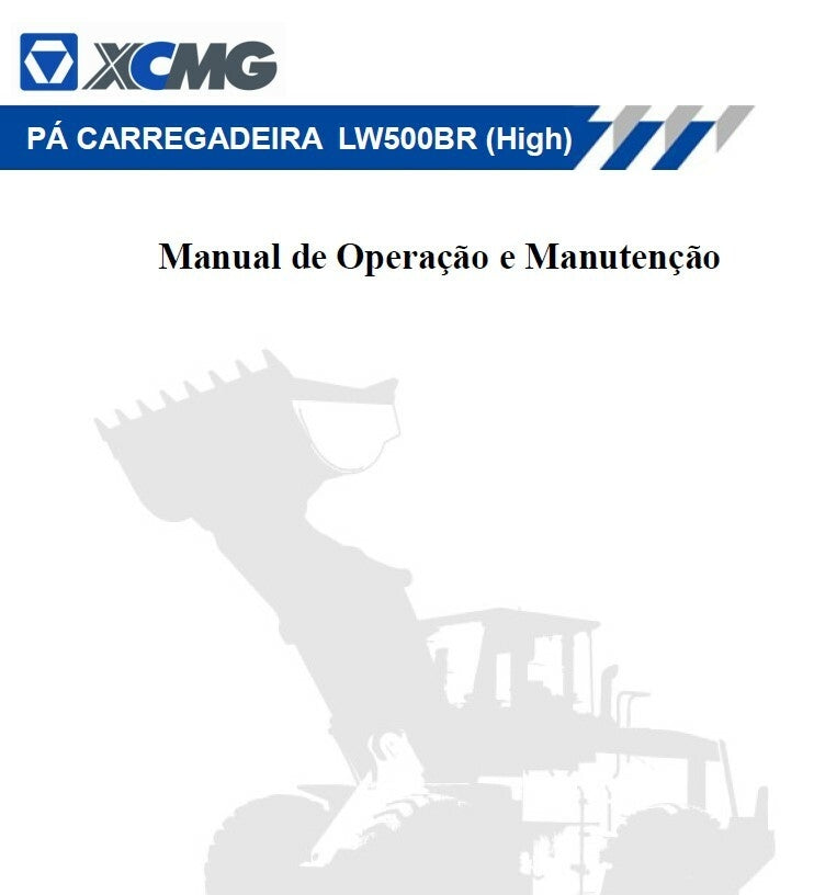 Manual de Operacao Pa Carregadeora XCMG LW500BR