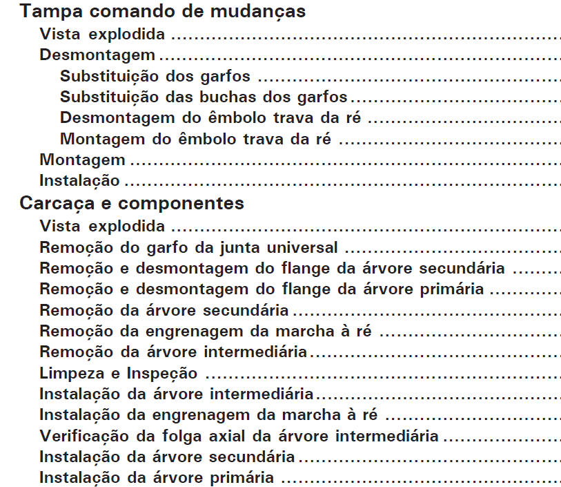 Manual Transmissao FS 5306A 6306A 6306B FSB 5406A 6206A FSO 6406A