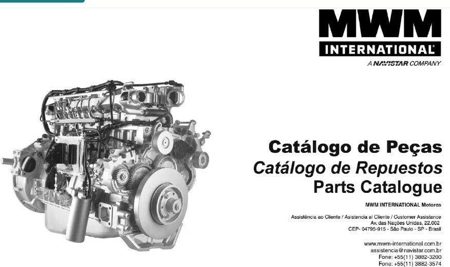 MWM CATALOGO DE PECAS do MOTOR X12
