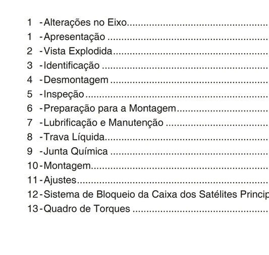 Manual De Diferencial Eixos simples Velocidade