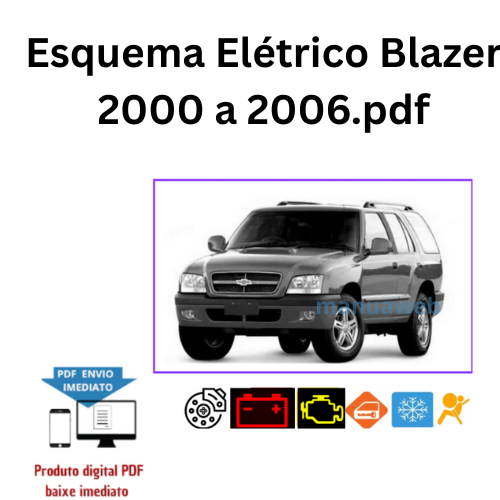 Esquema elétrico Blazer 2000 a 2006 2.4