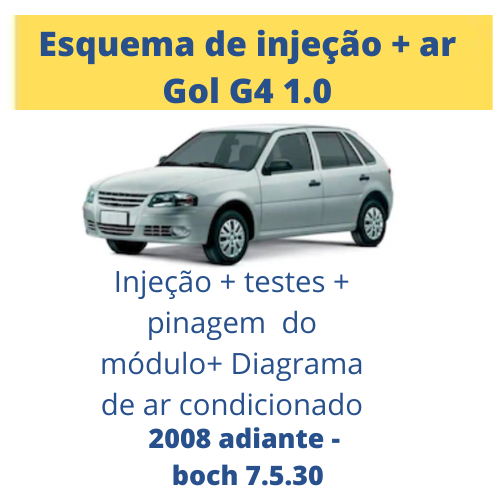 Esquema De Injeção + Ar - Gol G4 1.0 7.5.30 2008 Adiante