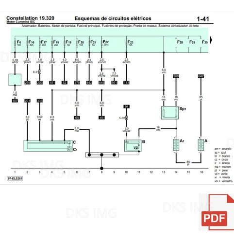 Esquema diagramas Elétrico Vw Constellation 19.320