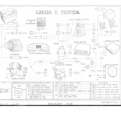 Esquema de diagrama Elétricos Vectra A