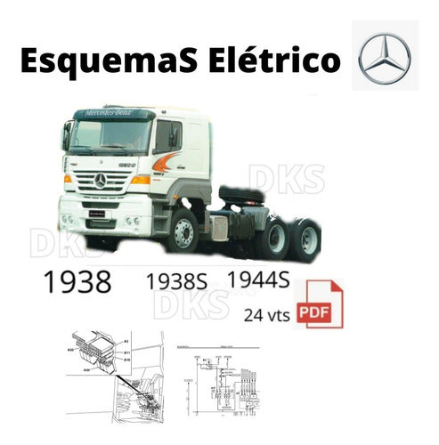 Esquema Diagrama Elétrico Caminhão Mercedes benz 1938 1938s 1944s