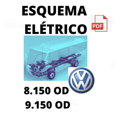 Esquema Elétrico micro onibus Volkswagen 8-150 / 9-150 / 9-150 OD eletronicos