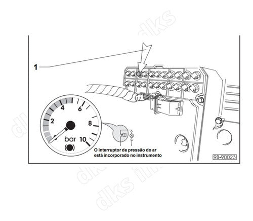 Esquema Elétrico micro onibus Volkswagen 8-150 / 9-150 / 9-150 OD eletronicos