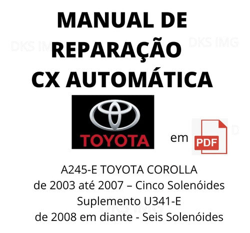 Manual De Reparações Cx Automática A245 Toyota Corola