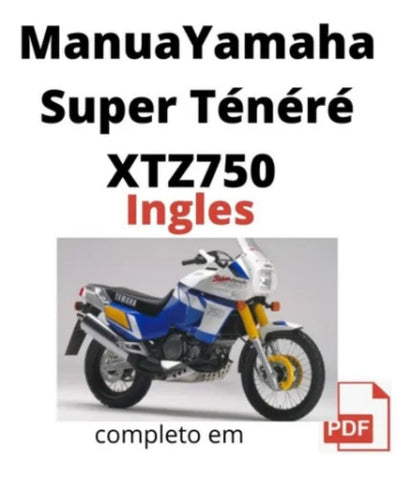 Manual De Serviço Super Ténéré 750 2ty 88 A 96 Em Ingles