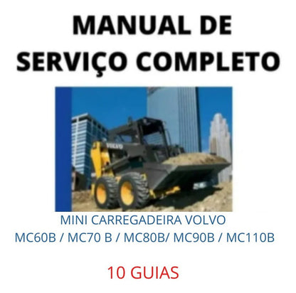 Manual Serviço reparação Mini Carregadeira Mc60b Mc70b Mc80b Mc90b Mc1