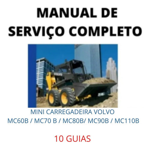 Manual Serviço reparação Mini Carregadeira Mc60b Mc70b Mc80b Mc90b Mc1