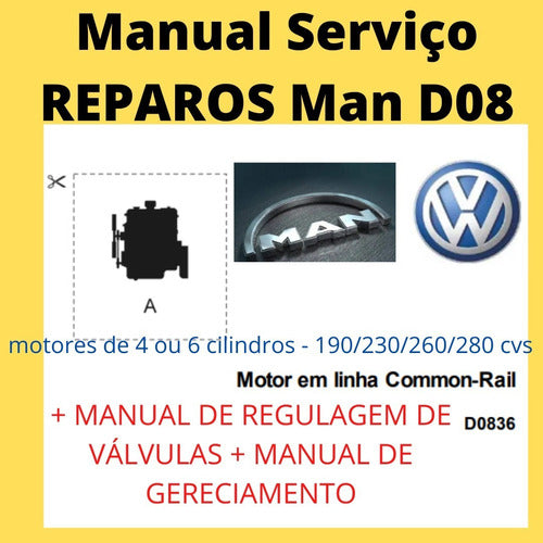 Manual Serviço Reparos Vw Man D08 - Manual De Oficina