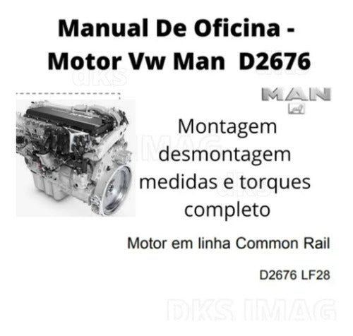 Manual De Oficina Reparos Motor Vw Man D2676 Lf28