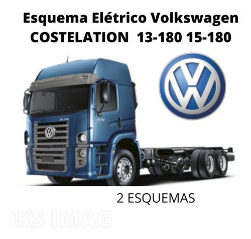 Esquema Elétrico diagrama Vw Costelation e Worker 13-180 15-180