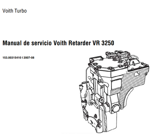Voith Retarder 3250 manual De Servicio Retarder