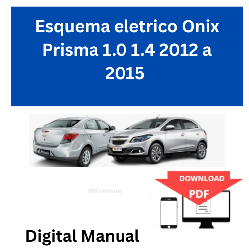 Esquema eletrico Onix Prisma 1.0 1.4 2012 a 2015
