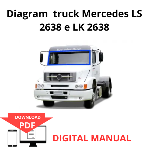 Esquema Elétrico Caminhão Mercedes LS 2638 e LK 2638 Mercedes LS 2638 and LK 2638 Truck Wiring Diagram