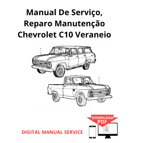 Manual De Serviço, Reparo Manutenção Chevrolet C10 Veraneio