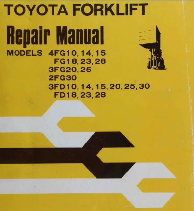 Service manual Toyota Forklift 4F 3F 2F