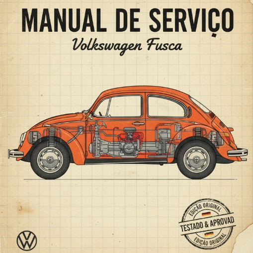 Coleção Manual De Serviço Do Fusca + guias de proprietario