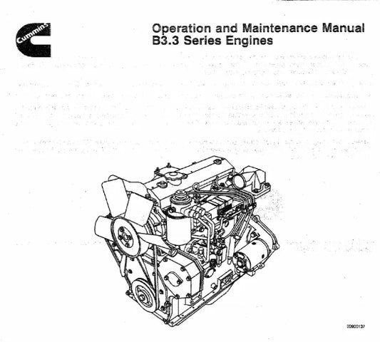 Manual de operação Cummins b3 3 PDF