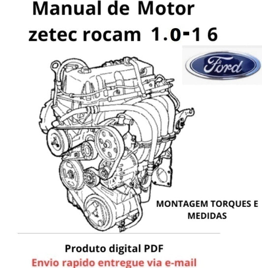 Manual de serviço motor Zetec Rocam Manual Tecnico Dos-Motores 1.0 / 1.6 -flex