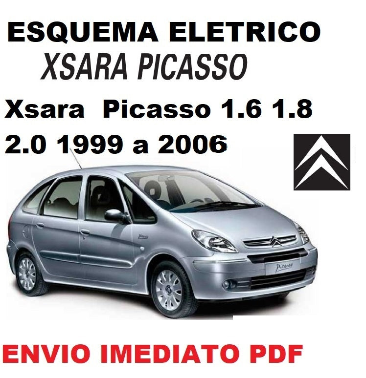 Esquema Életrico geral xsara picasso 1.6 1.8 2.0 1999 a 2006 + Injeção