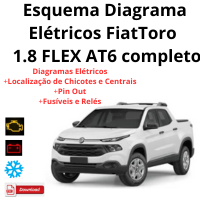 Esquema diagrama elétricos Toro 1.8 FLEX completo