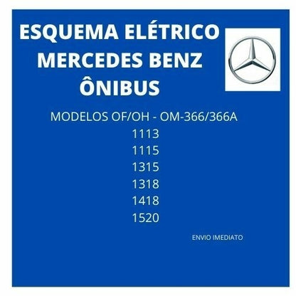 Esquema Elétrico Mercedes Benz Chassis Onibus 1113 115 1315 1318 1418 1520