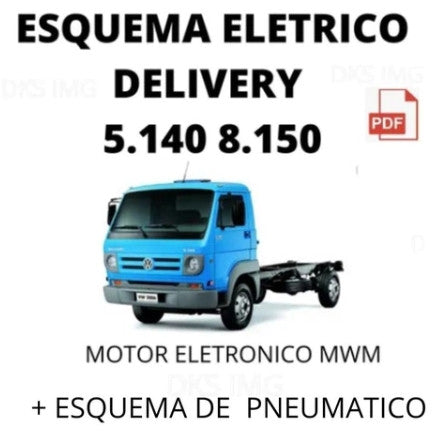 Esquema diagrama Caminhão Vw Delivery 5-140 E 8-150 5.140 8.150 Mwm