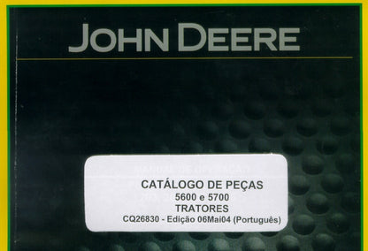 Catálogo de Peças John Deere TRS 5600 e 5700