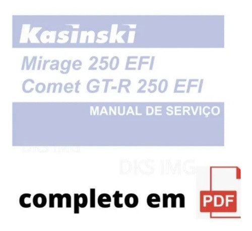 Manual De Serviço Kasinski Mirage Comet Gtr 250 Efi