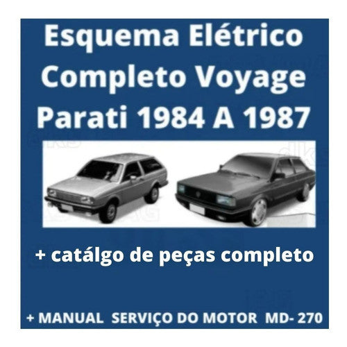 Esquema Elétrico Diagrama Voyage Parati 1984 A 1987