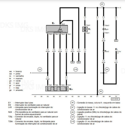 Esquema Elétrico Santana/quantum 2,0l - 1avp/84kw 99