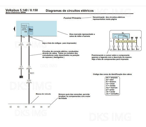 Esquema Elétrico Volksbus 5.140 8.150 Motor Eletrônico Mwm + codigos de piscas